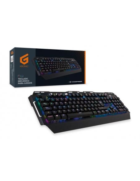 Conceptronic KRONIC teclado Juego USB QWERTY Español Negro