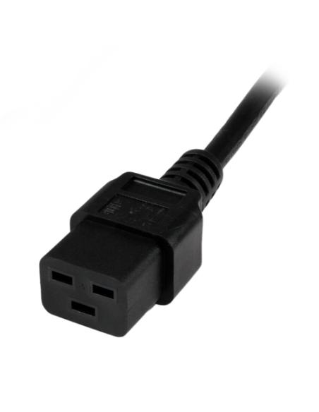 StarTech.com Cable de 2m de Alimentación de Ordenador, 16AWG, EU Schuko a C19, 16A 250V, Cable de Alimentación de Repuesto, Impr