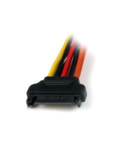 StarTech.com Cable 0,15m Adaptador Bifurcador Divisor Splitter Alimentación SATA Latching Cierre Pestillo - 2x Hembra 2