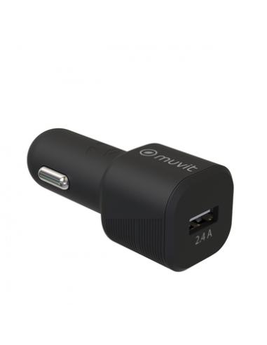 Muvit MCPAK0015 cargador de dispositivo móvil Universal Negro Encendedor de cigarrillos Auto