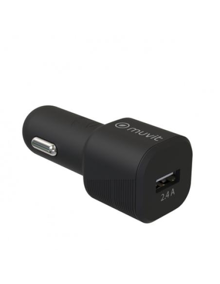 Muvit MCPAK0015 cargador de dispositivo móvil Universal Negro Encendedor de cigarrillos Auto