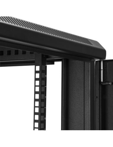 StarTech.com Armario Rack para Servidores 12U 19" 4 Columnas - Rack de Servidores con Cerradura y Seguro - Rack con Ruedas y Car
