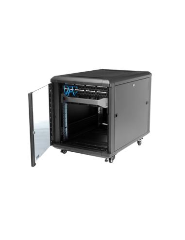 StarTech.com Armario Rack para Servidores 12U 19" 4 Columnas - Rack de Servidores con Cerradura y Seguro - Rack con Ruedas y Car