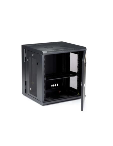 StarTech.com Armario Rack de Pared para Servidores 12U 19" 4 Columnas y Estante 1U - Rack de Servidores de Montaje en Pared con 