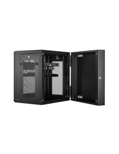 StarTech.com Armario Rack de Pared para Servidores 12U 19" 4 Columnas y Estante 1U - Rack de Servidores de Montaje en Pared con 