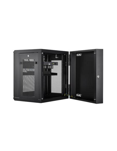 StarTech.com Armario Rack de Pared para Servidores 12U 19" 4 Columnas y Estante 1U - Rack de Servidores de Montaje en Pared con 