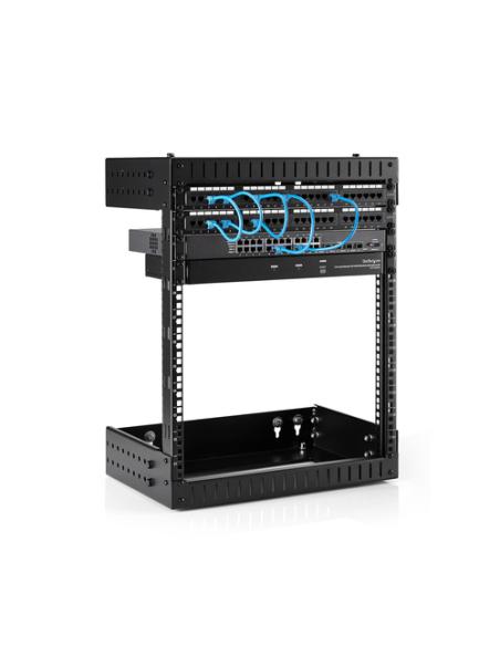 StarTech.com Rack de Servidores Abierto de 12U de Pared - de 19 Pulgadas - de 2 Columnas - de Profundidad Ajustable - para Equip