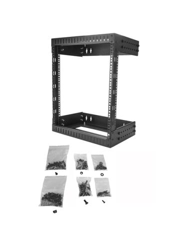 StarTech.com Rack de Servidores Abierto de 12U de Pared - de 19 Pulgadas - de 2 Columnas - de Profundidad Ajustable - para Equip