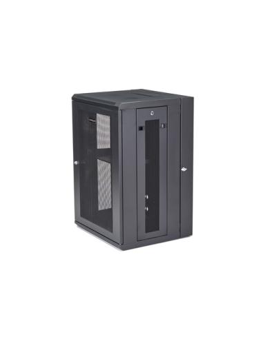 StarTech.com Armario Rack de Pared para Servidores 18U 19" 4 Columnas y Estante 1U - Rack de Servidores de Montaje en Pared con 