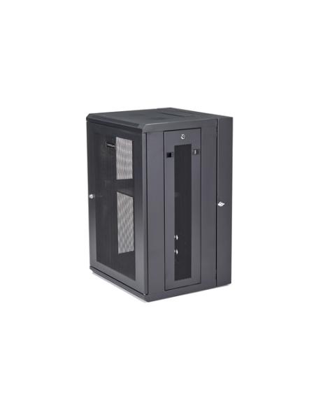 StarTech.com Armario Rack de Pared para Servidores 18U 19" 4 Columnas y Estante 1U - Rack de Servidores de Montaje en Pared con 