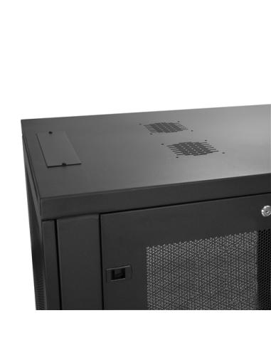 StarTech.com Armario Rack para Servidores 18U 19" 4 Columnas - Rack de Servidores con Cerradura y Seguro - Rack con Ruedas y Car