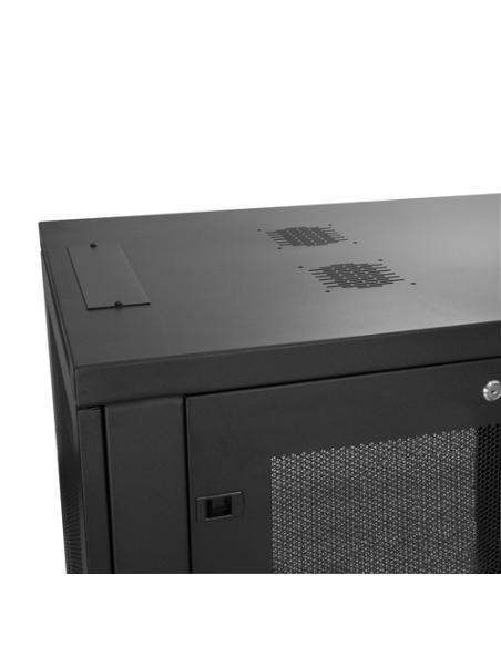 StarTech.com Armario Rack para Servidores 18U 19" 4 Columnas - Rack de Servidores con Cerradura y Seguro - Rack con Ruedas y Car