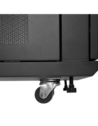 StarTech.com Armario Rack para Servidores 24U 19" 4 Columnas - Rack de Servidores con Cerradura y Seguro - Rack con Ruedas y Car