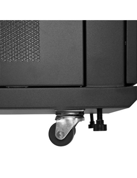 StarTech.com Armario Rack para Servidores 24U 19" 4 Columnas - Rack de Servidores con Cerradura y Seguro - Rack con Ruedas y Car