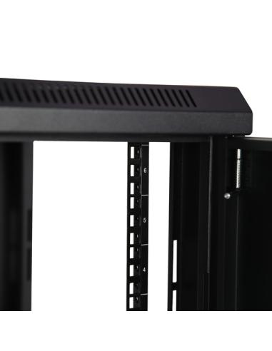 StarTech.com Armario Rack de Pared para Servidores 6U 19" 2 Columnas y Estante 1U - Rack de Servidores de Montaje en Pared - Rac