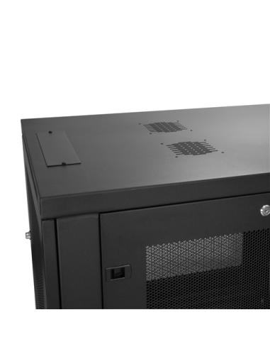 StarTech.com Armario Rack de Pared para Servidores 6U 19" 2 Columnas y Estante 1U - Rack de Servidores de Montaje en Pared - Rac