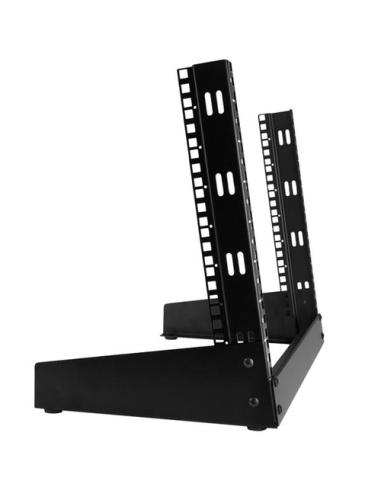 StarTech.com Rack de Sobremesa de 8U de 2 Columnas - Armario Rack de Servidores con Marco Abierto