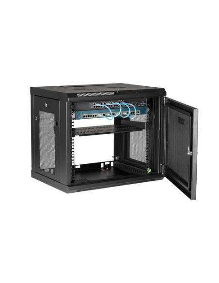 StarTech.com Armario Rack de Pared para Servidores 9U 19"2 Columnas y Estante 1U - Rack de Servidores de Montaje en Pared - Rack