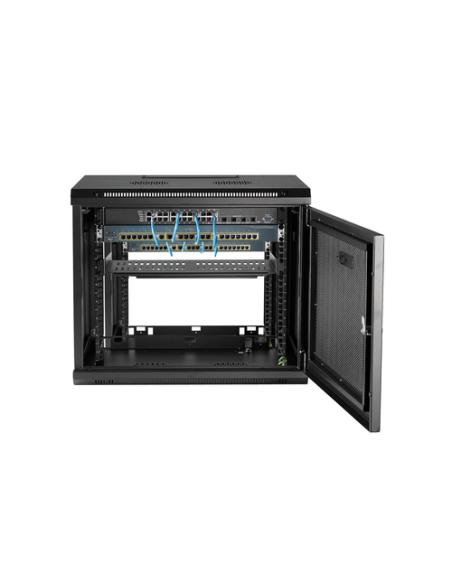 StarTech.com Armario Rack de Pared para Servidores 9U 19"2 Columnas y Estante 1U - Rack de Servidores de Montaje en Pared - Rack