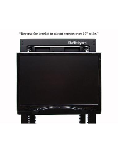 StarTech.com Bracket Soporte Montura para Monitores VESA LCD en Rack Armario de 19" Pulgadas