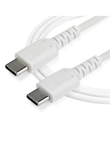 StarTech.com Cable de 2m de Carga USB C - de Carga Rápida y Sincronización USB 2.0 Tipo C a USB C para Portátiles - Revestimient