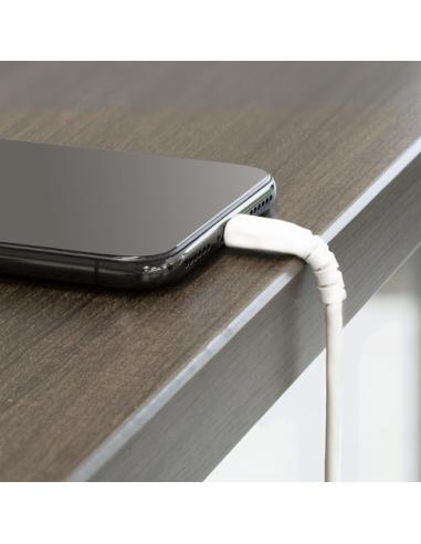StarTech.com Cable Resistente USB-A a Lightning de 1 m Blanco - Cable de Alimentación y Sincronización USB Tipo A a Lightning co