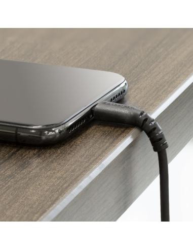 StarTech.com Cable Resistente USB-A a Lightning de 1 m Negro - Cable de Alimentación y Sincronización USB Tipo A a Lightning con