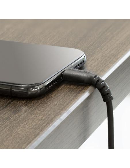 StarTech.com Cable Resistente USB-A a Lightning de 1 m Negro - Cable de Alimentación y Sincronización USB Tipo A a Lightning con