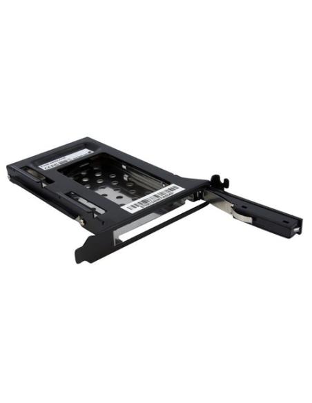 StarTech.com Bahía de Disco Duro Removible SATA de 2.5" para Ranura de Expansión de Ordenador - Adaptador de Bahía - Negro