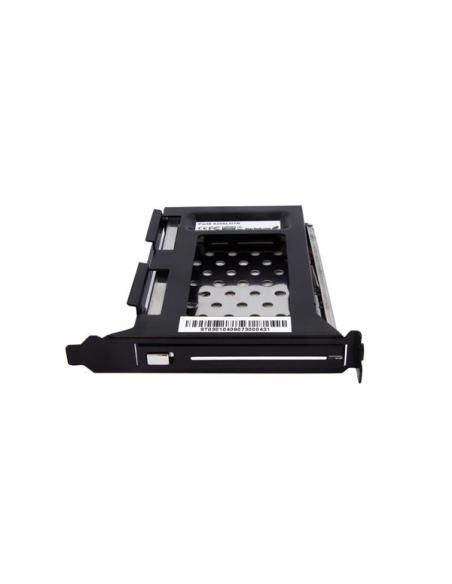 StarTech.com Bahía de Disco Duro Removible SATA de 2.5" para Ranura de Expansión de Ordenador - Adaptador de Bahía - Negro