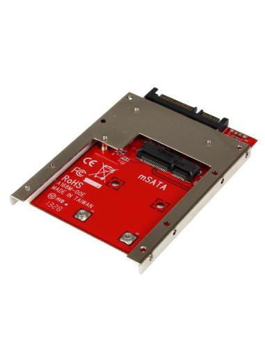 StarTech.com Adaptador Conversor de SSD mSATA a SATA de 2,5 Pulgadas - Convertidor