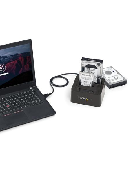 StarTech.com Docking Station de 2 Bahías - USB 3.1 a SATA - USB 3.1 (10 Gbps) - SATA I/II/III de 2,5/3,5" - Base de Acoplamiento