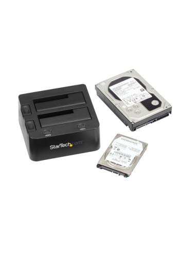 StarTech.com Docking Station de 2 Bahías USB 3.0 a SATA - Base de Acoplamiento USB de Discos Duros SSD SATA I/II/III de 2,5/3,5"