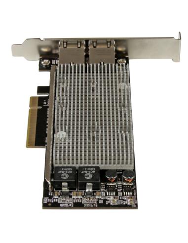 StarTech.com Tarjeta Adaptador de Red PCI Express Ethernet 10GBase-T con 2 Puertos RJ45 Chipset Intel x540