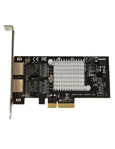 StarTech.com Tarjeta Adaptador de Red PCI Express PCI-E Gigabit Ethernet con 2 Puertos RJ45 Chipset Intel i350 2