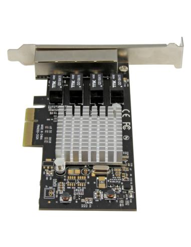 StarTech.com Tarjeta de Red PCI Express Ethernet Gigabit con 4 Puertos RJ45 Chipset Intel i350