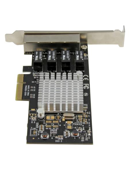 StarTech.com Tarjeta de Red PCI Express Ethernet Gigabit con 4 Puertos RJ45 Chipset Intel i350