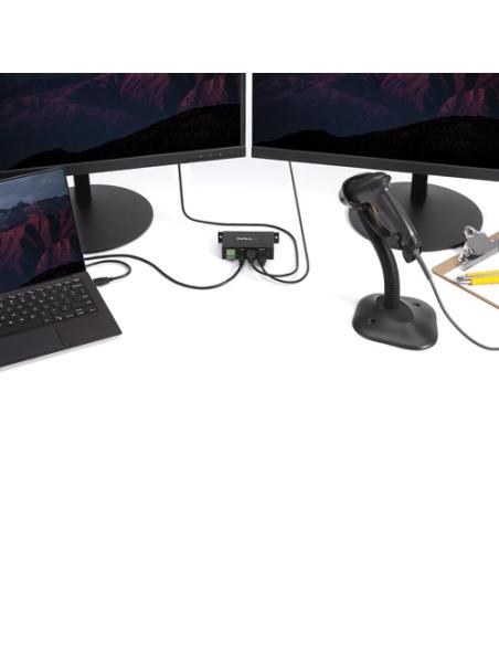 StarTech.com Hub Industrial de 4 Puertos USB 2.0 con Protección Antiestática ESD