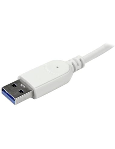 StarTech.com Hub Ladrón USB 3.0 de 4 Puertos - Hub Concentrador USB-A - Alimentado por el Bus - 5Gbps - Hub USB Portátil - Carca