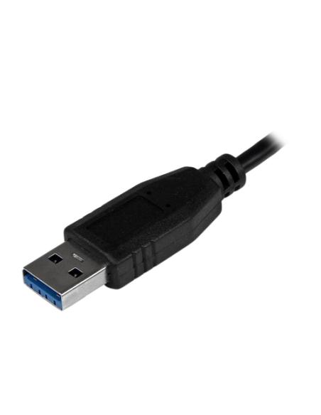 StarTech.com Adaptador Concentrador Hub Ladrón USB 3.0 (5Gbps) Super Speed para Portátil de 4 Puertos Salidas - Negro