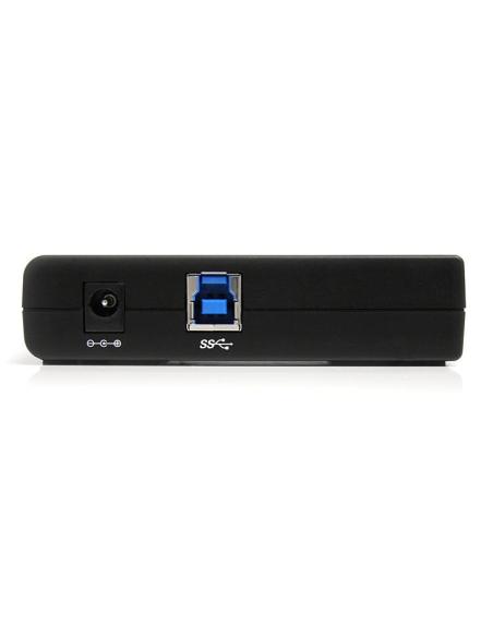 StarTech.com Adaptador Concentrador Hub Ladrón USB 3.0 Super Speed 4 Puertos Salidas PC Mac - Negro