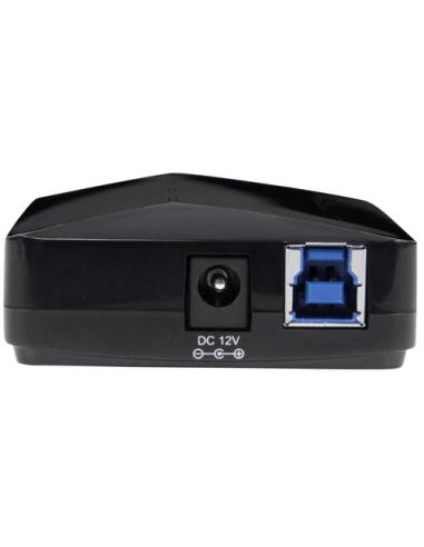 StarTech.com Concentrador USB 3.0 de 4 Puertos - 5Gbps - Ladrón con Puertos de Carga y Sincronización - Hub con 1 Puerto de 2,4A