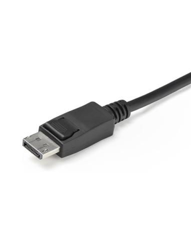 StarTech.com Switch Conmutador KVM de 2 Puertos DisplayPort 4K60Hz con Cables Incorporados