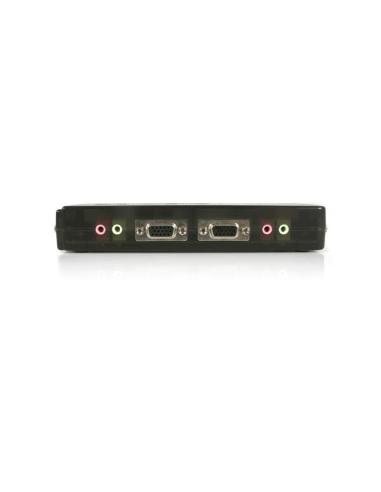 StarTech.com Juego de Conmutador Switch KVM 4 Puertos Vídeo VGA USB 2.0 con Cables y Audio