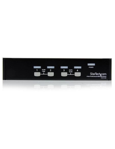 StarTech.com Conmutador Switch Profesional KVM 4 Puertos Vídeo VGA - USB - Hasta 1920x1440