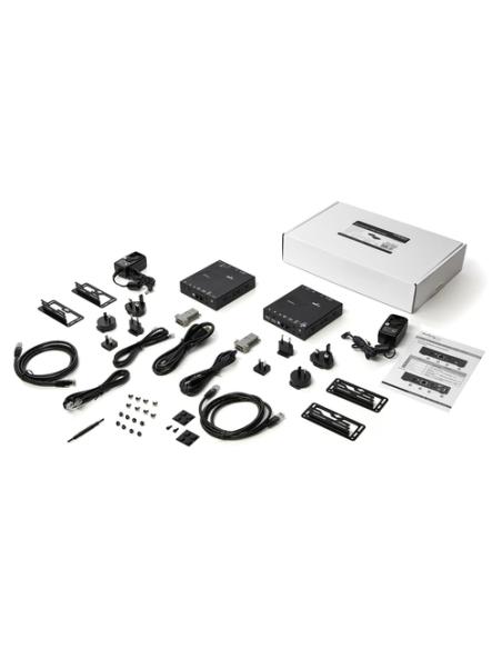 StarTech.com Extensor KVM HDMI KVM por IP - HDMI 4K 30Hz y USB 2.0 por IP, LAN o Ethernet CAT5e/CAT6 (100m/330ft) - Kit Extensor