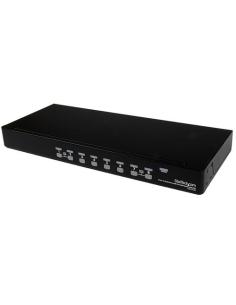 StarTech.com Conmutador Switch KVM 8 Puertos de Vídeo VGA HD15 USB 2.0 USB A PS/2 - 1U Rack Estante
