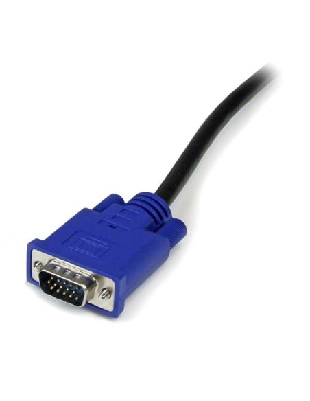 StarTech.com Cable KVM de 3m Ultra Delgado Todo en Uno VGA USB HD15 - 10ft Pies 2 en 1