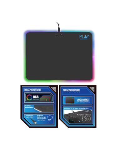 Ewent PL3341 alfombrilla para ratón Alfombrilla de ratón para juegos Negro