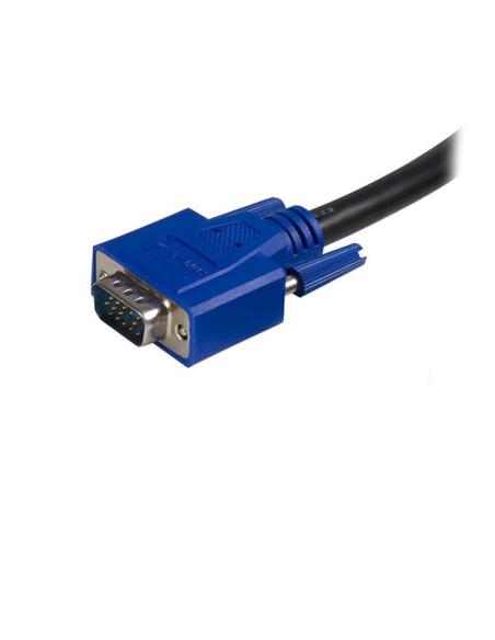 StarTech.com Cable KVM de 1,8m Todo en Uno VGA USB A USB B HD15 - 6ft Pies 2 en 1